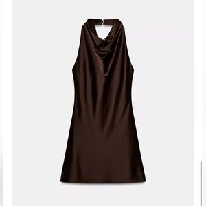 ZARA SATIN MINI DRESS MEDIUM